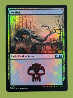 FOIL Swamp #269 x1 Core Set 2020 M20 1x Magic the Gathering MTG - Image 1