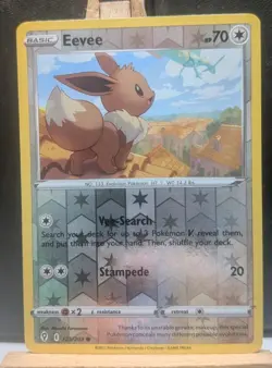 Pokemon - Eevee - 125/203 - Evolving Skies - Reverse Holo NM/LP - Dull Blade - Image 2