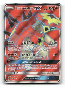 Turtonator GX (Full Art) 131/145 - Guardians Rising - Pokemon Card NM/M - Image 1