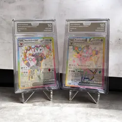 Pokemon Psiana ex 175 & Nachtara ex 176 DE AOG GEM MINT 10 Sequential Set Promo - Image 1
