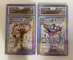 Pokemon Psiana ex 175 & Nachtara ex 176 DE AOG GEM MINT 10 Sequential Set Promo - Image 2