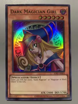 YUGIOH DARK MAGICIAN GIRL SPELLCASTER ASIA ENGLISH EDITION SDID-AE002 SUPER RARE - Image 1