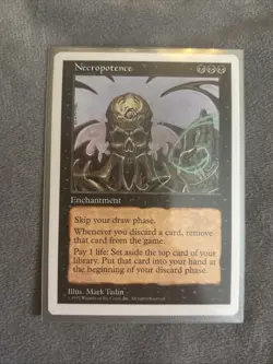 1997 Magic the Gathering Necropotence - Fifth Edition #182 MTG NM - Image 2