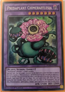 YuGiOh Predaplant Chimerafflesia Secret Rare 1st Edition FUEN-EN009 NM - Image 1