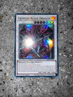 Yugioh TCG Crimson Blade Dragon BLZD-EN037 Ultra Rare 1st Edition EU NM-M - Image 3