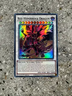 Yugioh TCG Red Hypernova Dragon BLZD-EN038 Super Rare 1st Edition EU NM-M - Image 1