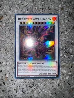 Yugioh TCG Red Hypernova Dragon BLZD-EN038 Super Rare 1st Edition EU NM-M - Image 3