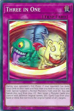 Three in One x3 INFO-EN080 Common Yugioh - Image 1