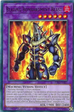Blazing Bombardment Beast x3 INFO-EN097 Common Yugioh - Image 1