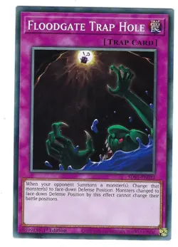 Floodgate Trap Hole x3 Common SDBT-EN032 Structure Deck - Traptrix Yugioh - Image 1