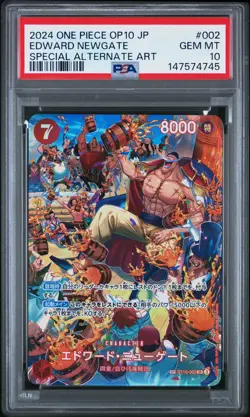2024 ONE PIECE JPN OP10-ROYAL BLOOD SPECIAL ALTERNATE ART EDWARD NEWGATE PSA 10 - Image 1