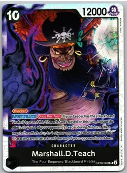 Marshall.D.Teach Reprint OP09-093 Premium Booster -The Best- Vol. 2 One Piece NM - Image 1