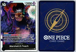 Marshall.D.Teach Reprint OP09-093 Premium Booster -The Best- Vol. 2 One Piece NM - Image 3
