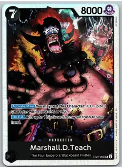 Marshall.D.Teach ST27-005 Starter Deck 27: BLACK Marshall.D.Teach One Piece NM - Image 1
