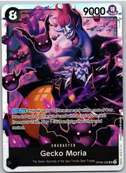 Gecko Moria (086) OP06-086 Super Rare Wings of the Captain One Piece NM - Image 1