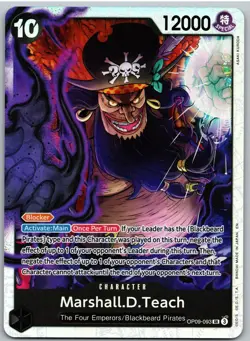 Marshall.D.Teach Reprint OP09-093 Premium Booster -The Best- Vol. 2 One Piece NM - Image 1