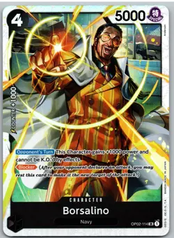 Borsalino (Reprint) OP02-114 Super Rare Premium Booster -The Best- One Piece NM - Image 1