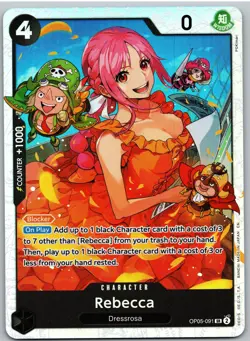 Rebecca (Reprint) OP05-091 Premium Booster -The Best- Vol. 2 One Piece NM - Image 1