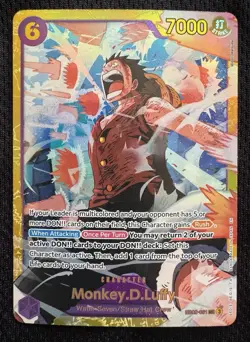 One Piece Monkey.D.Luffy EB02-061 SEC English NM - Image 1