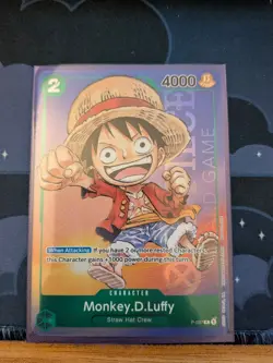 One Piece Card Game Monkey D Luffy P-037 PR Foil Gen Con 2023 English USA - Image 1