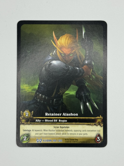 World of Warcraft TCG Illidan 190/252 Extended Art Retainer Alashon - Image 1