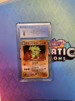 CGC 8 Dark Tyranitar Japanese Neo Destiny 248 Holo Pokemon Card - Image 1