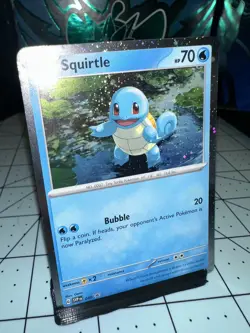 Squirtle 048 151 Cosmos Holo Black Star Promo Pokemon Card - Image 2