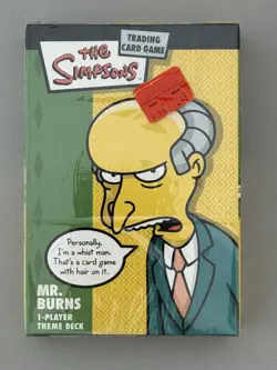 2003 WOTC The Simpsons Trading Card Game Theme 1-player Deck MR. BURNS - Image 1