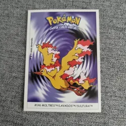 MOLTRES #146 DUNKIN BOOMER BUBBLE GUM STICKER 2000 POKEMON CARD NINTENDO VINTAGE - Image 1