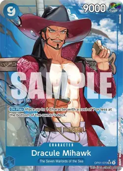 Dracule Mihawk (Alternate Art) [PRB-01 - OP01-070] - NM [Foil] TCG One Piece - Image 1