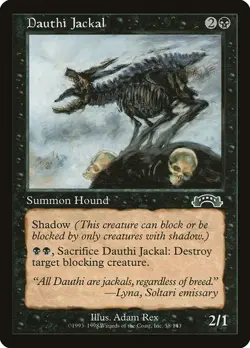 MTG - Dauthi Jackal - Exodus - Magic the Gathering - Image 1