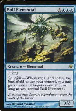 MTG | Roil Elemental | Zendikar | Regular | Heavily Played | English - Image 1
