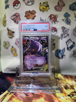 2014 Pokemon XY Phantom Forces Gengar EX #34 PSA 9 - Image 1
