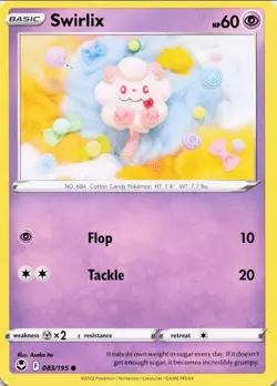 Swirlix ~ Cute Asako Ito ~Crochet Pokemon Cards Gallery NM - Image 1