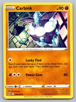Pokemon TCG SWSH11: Lost Origin Carbink 108/196 - Image 1