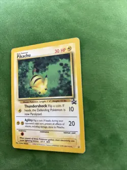 Pikachu 27 Promo Wizards Black Star Promos Pokemon WOTC HP Dmg - Image 3