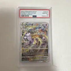 2023 Pokemon TCG Crown Zenith Galarian Gallery Mewtwo VSTAR GG44 PSA 10 - Image 1