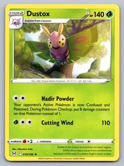 Pokemon TCG SWSH11: Lost Origin Dustox 010/196 - Image 1