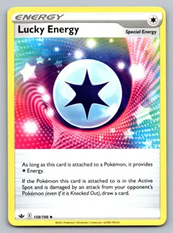 Pokemon TCG SWSH06: Chilling Reign Lucky Energy 158/198 - Image 1