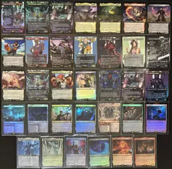 Final Fantasy MTG Foil Extended Art Borderless -34 Card Lot- Yuna Y'shtola - Image 1