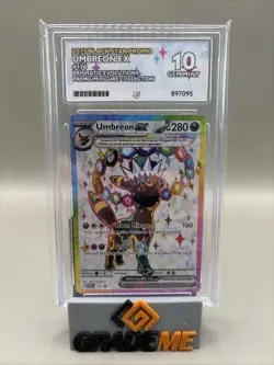 ACE 10 Umbreon Ex #176 Pokemon Prismatic Evolutions Figure Coll Promo . Graded - Image 1