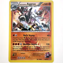 Pokemon TCG Team Magma's Aggron 14/34 Holo Rare Double Crisis NM Near Mint - Image 1