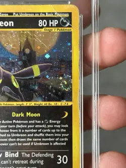 Pokemon Umbreon H29/H32 Holo Aquapolis ACE 1 SWIRL - Image 4