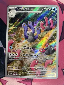 Pokemon TCG: Wugtrio 224/091 SV: Paldean Fates Holo - Image 1