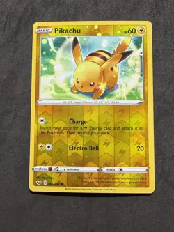 Pokemon Sword & Shield - Pikachu 065/202 Cosmos Reverse Holo - Image 1