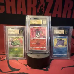 Pokemon Radiant Holo Charizard Venusaur Blastoise CGC Pristine 10 Japanese Set - Image 1