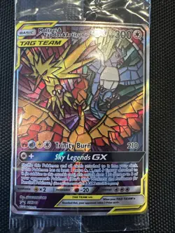 Full Art Moltres Zapdos Articuno GX SM210 Hidden Fate Pokemon Promo - Image 1