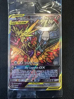 Full Art Moltres Zapdos Articuno GX SM210 Hidden Fate Pokemon Promo - Image 3