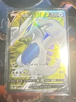 Pokemon Lugia V Full Art Ultra Rare Holo Silver Tempest 185/195 - Image 1