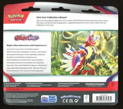 Pokemon Scarlet & Violet Base Set 3-Pack Blister (Arcanine) Factory Sealed - Image 2